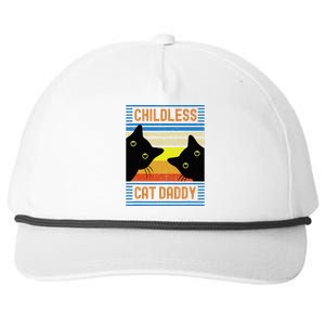 Childless Cat Daddy 2024 For President Cat Dad Snapback Five-Panel Rope Hat