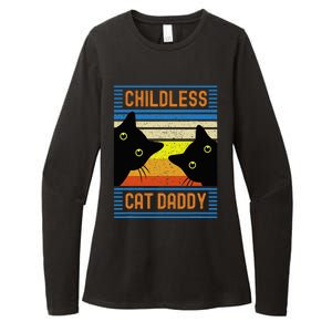 Childless Cat Daddy 2024 For President Cat Dad Womens CVC Long Sleeve Shirt