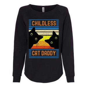 Childless Cat Daddy 2024 For President Cat Dad Womens California Wash Sweatshirt