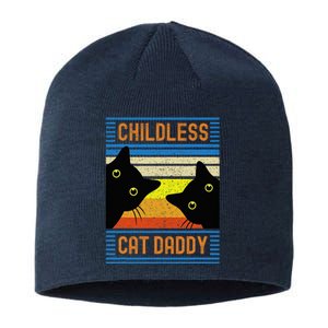 Childless Cat Daddy 2024 For President Cat Dad Sustainable Beanie