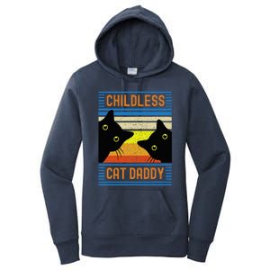 Childless Cat Daddy 2024 For President Cat Dad Women's Pullover Hoodie