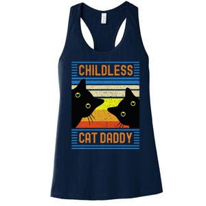 Childless Cat Daddy 2024 For President Cat Dad Women's Racerback Tank