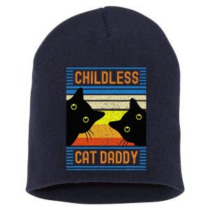 Childless Cat Daddy 2024 For President Cat Dad Short Acrylic Beanie