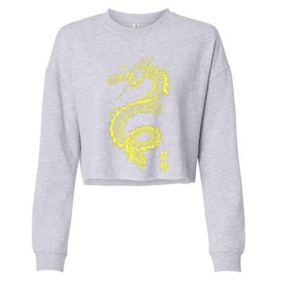 Cool Chinese Dragon Cropped Pullover Crew