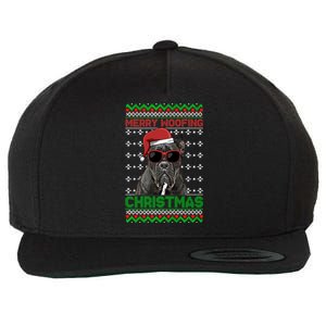 Cane Corso Dog Funny Merry Woofing Christmas Cute Gift Wool Snapback Cap