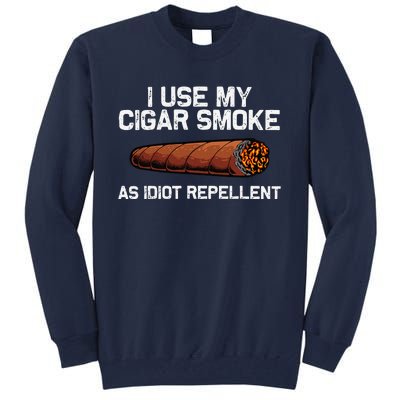 Cool Cigar Dad Tobacco Smoker Cigar Lovers Smoking Tall Sweatshirt