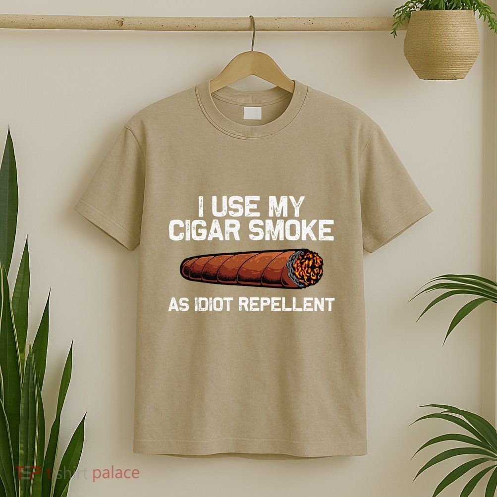 Cool Cigar Dad Tobacco Smoker Cigar Lovers Smoking T-Shirt