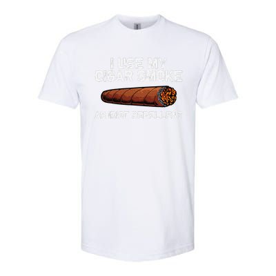 Cool Cigar Dad Tobacco Smoker Cigar Lovers Smoking Softstyle CVC T-Shirt