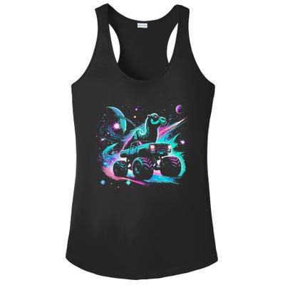 Cool Camel Driving Monster Truck In Cosmic Space Ladies PosiCharge Competitor Racerback Tank