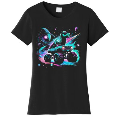 Cool Camel Driving Monster Truck In Cosmic Space Women's T-Shirt