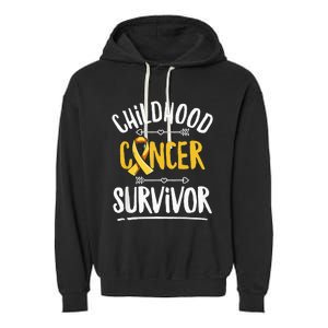 Childhood Cancer Design For A Childhood Cancer Survivor Garment-Dyed Fleece Hoodie