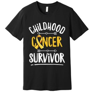 Childhood Cancer Design For A Childhood Cancer Survivor Premium T-Shirt