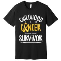 Childhood Cancer Design For A Childhood Cancer Survivor Premium T-Shirt