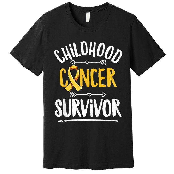 Childhood Cancer Design For A Childhood Cancer Survivor Premium T-Shirt