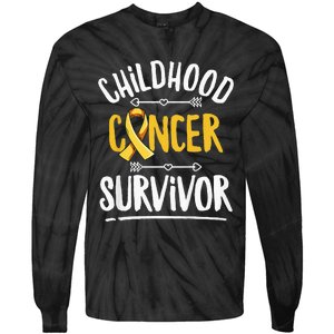 Childhood Cancer Design For A Childhood Cancer Survivor Tie-Dye Long Sleeve Shirt