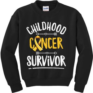 Childhood Cancer Design For A Childhood Cancer Survivor Kids Sweatshirt