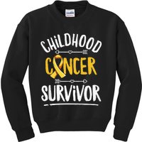 Childhood Cancer Design For A Childhood Cancer Survivor Kids Sweatshirt