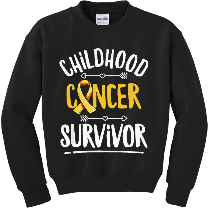 Childhood Cancer Design For A Childhood Cancer Survivor Kids Sweatshirt