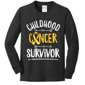 Childhood Cancer Design For A Childhood Cancer Survivor Kids Long Sleeve Shirt