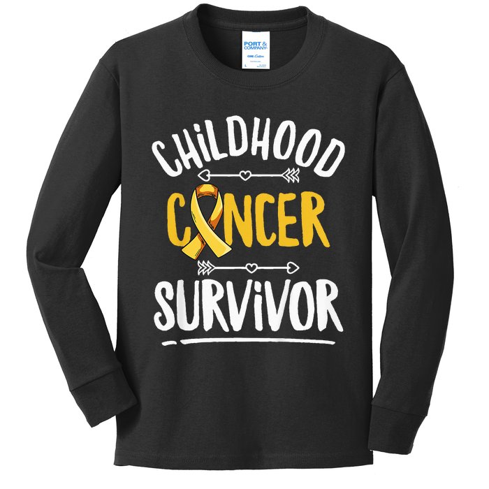 Childhood Cancer Design For A Childhood Cancer Survivor Kids Long Sleeve Shirt