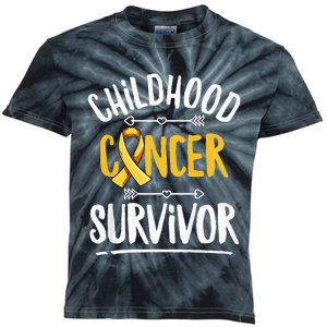 Childhood Cancer Design For A Childhood Cancer Survivor Kids Tie-Dye T-Shirt