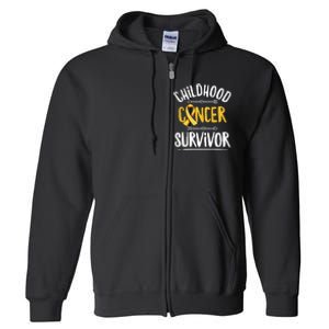 Childhood Cancer Design For A Childhood Cancer Survivor Full Zip Hoodie