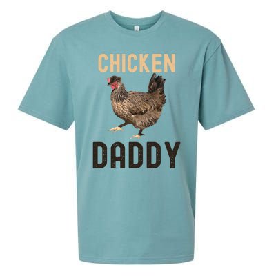 Cool Chicken Daddy Gift Chicken Dad Farmer Poultry Gift Sueded Cloud Jersey T-Shirt