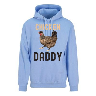 Cool Chicken Daddy Gift Chicken Dad Farmer Poultry Gift Unisex Surf Hoodie