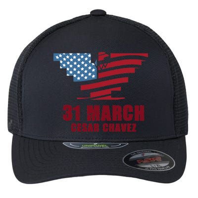 Cesar Chavez Day March 31 Si Se Puede Flexfit Unipanel Trucker Cap