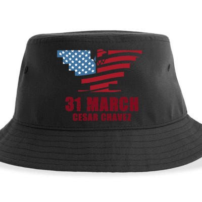 Cesar Chavez Day March 31 Si Se Puede Sustainable Bucket Hat