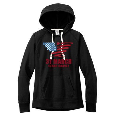 Cesar Chavez Day March 31 Si Se Puede Women's Fleece Hoodie