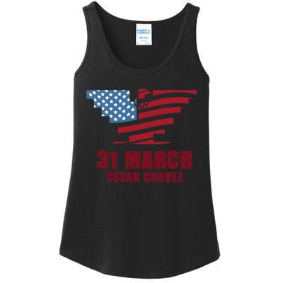 Cesar Chavez Day March 31 Si Se Puede Ladies Essential Tank