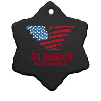 Cesar Chavez Day March 31 Si Se Puede Ceramic Star Ornament