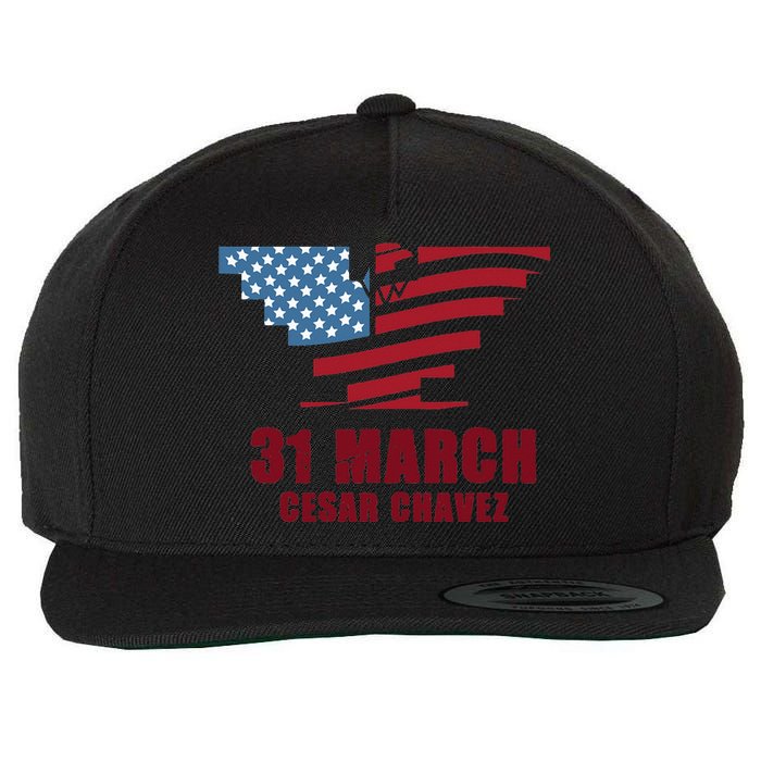 Cesar Chavez Day March 31 Si Se Puede Wool Snapback Cap