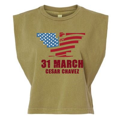 Cesar Chavez Day March 31 Si Se Puede Garment-Dyed Women's Muscle Tee