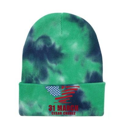 Cesar Chavez Day March 31 Si Se Puede Tie Dye 12in Knit Beanie