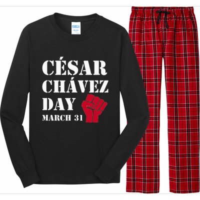 Cesar Chavez Day March 31 funny president Long Sleeve Pajama Set