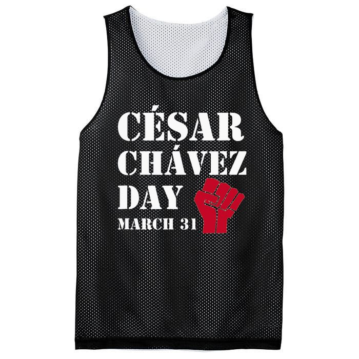 Cesar Chavez Day March 31 funny president Mesh Reversible Basketball Jersey Tank