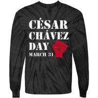 Cesar Chavez Day March 31 funny president Tie-Dye Long Sleeve Shirt