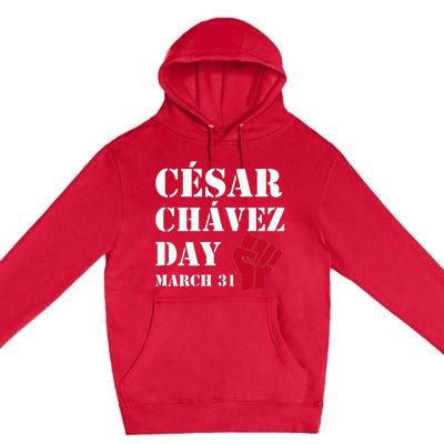 Cesar Chavez Day March 31 funny president Premium Pullover Hoodie