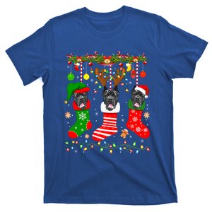 Cane Corso Dog In Christmas Socks Lights Xmas Gift T-Shirt