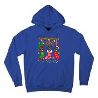 Cane Corso Dog In Christmas Socks Lights Xmas Gift Tall Hoodie