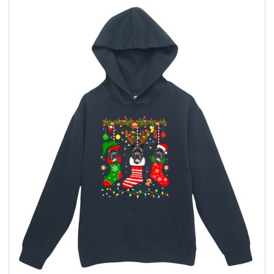 Cane Corso Dog In Christmas Socks Lights Xmas Gift Urban Pullover Hoodie