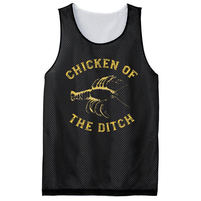 Crawfish Chicken Ditch Retro Cajun Food Gift Mesh Reversible Basketball Jersey Tank