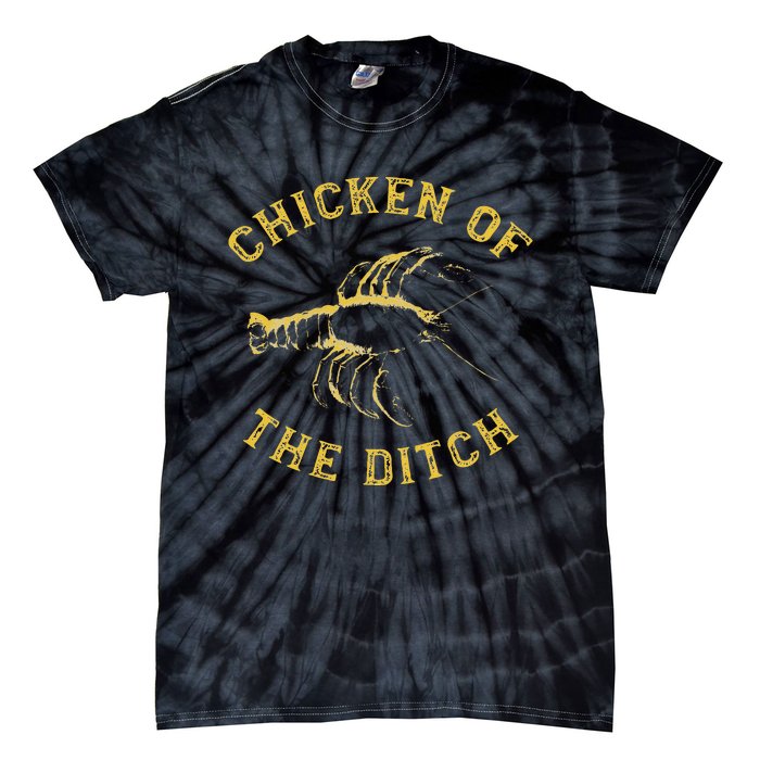 Crawfish Chicken Ditch Retro Cajun Food Gift Tie-Dye T-Shirt