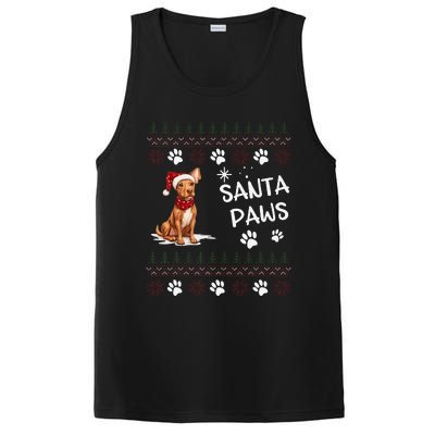 Cute Cirneco DellEtna Dog Ugly Christmas Santa Paws PosiCharge Competitor Tank