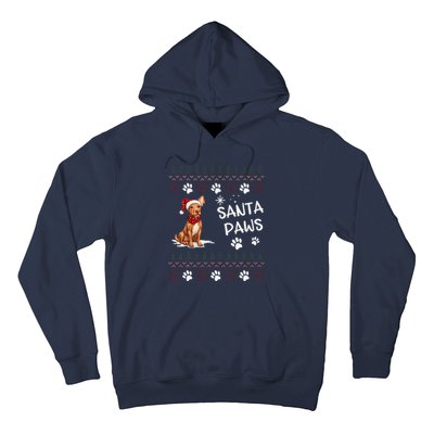 Cute Cirneco DellEtna Dog Ugly Christmas Santa Paws Hoodie