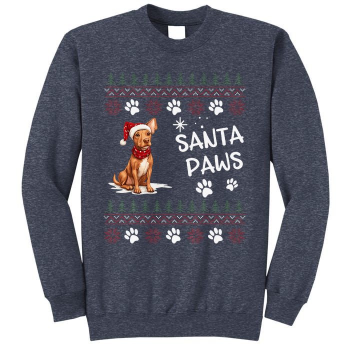 Cute Cirneco DellEtna Dog Ugly Christmas Santa Paws Sweatshirt