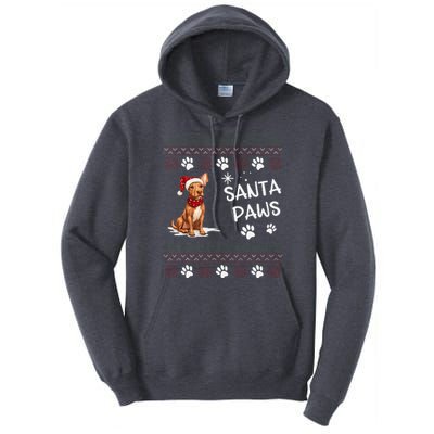 Cute Cirneco DellEtna Dog Ugly Christmas Santa Paws Tall Hoodie