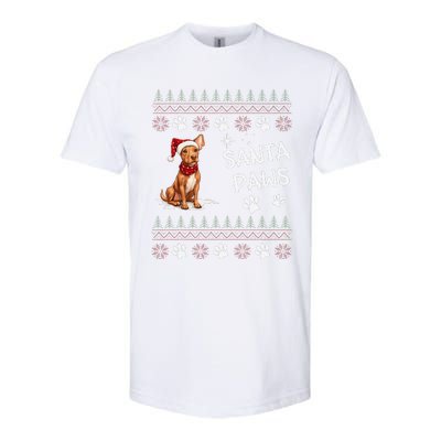 Cute Cirneco DellEtna Dog Ugly Christmas Santa Paws Softstyle CVC T-Shirt